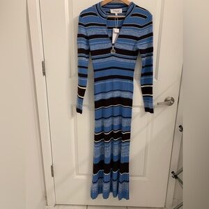 Beautiful Derek Lam 10 Crosby Knit Maxi Dress Size Large